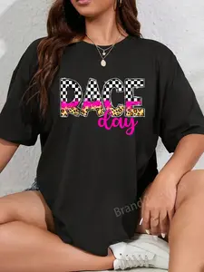 100% Cotton Unisex Car Race Day Car Racing Day Race Days Checkered Flag T-Shirt