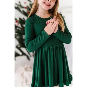 BODYSUIT TWIRL DRESS - WINTER PINE