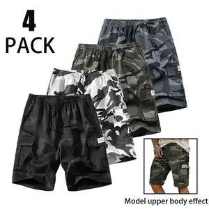 Men’s Summer Lightweight Camouflage Cargo Shorts – Casual Outdoor Fashion, Mid-Length, Multi-Pocket Bermuda Shorts Men's Breathable Menswear Tropical
