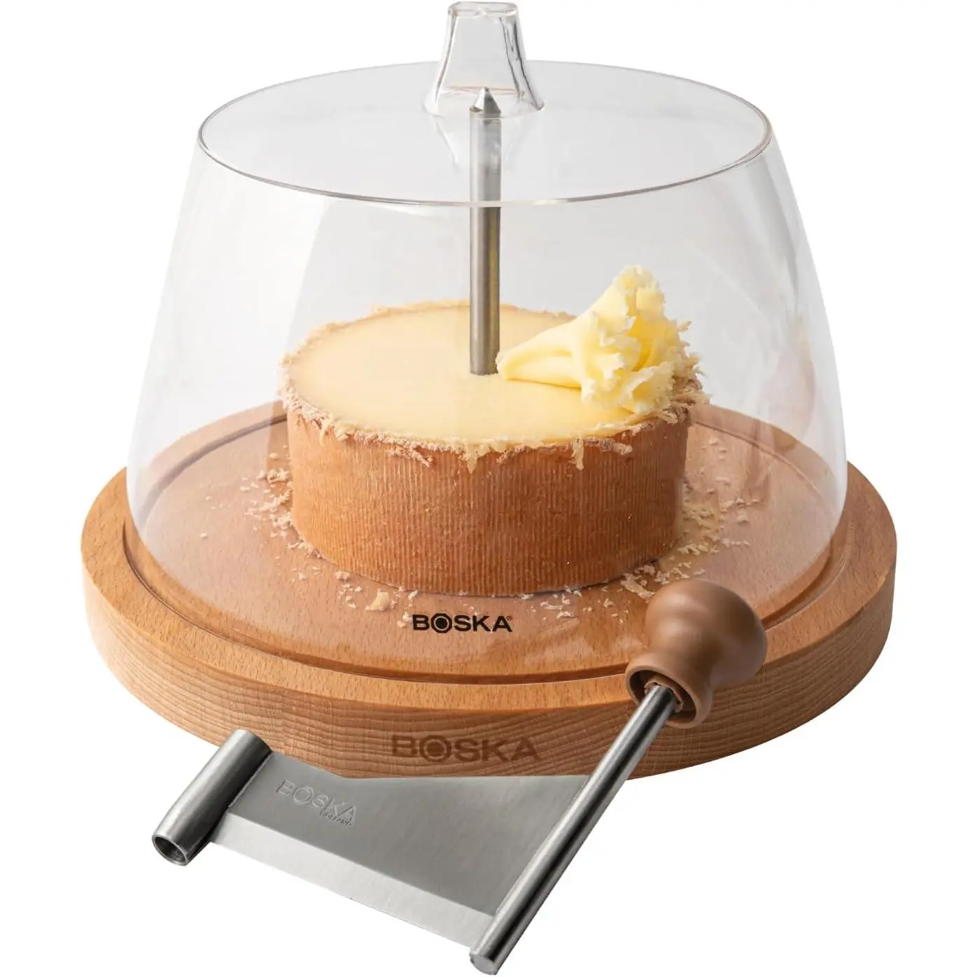 Stainless Steel Kitchen Cheese Curler Amigo - Ideal for Tête de Moine or Girolle, Rust-Proof Manual Handheld Shredder-Flaker, 10-Year Warranty