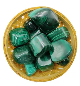 Natural Malachite Tumbled Stone Crystals Reiki