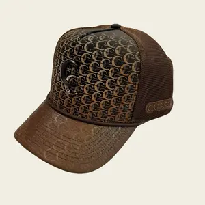 Gorra Cuadra Snapback Marrón CP008