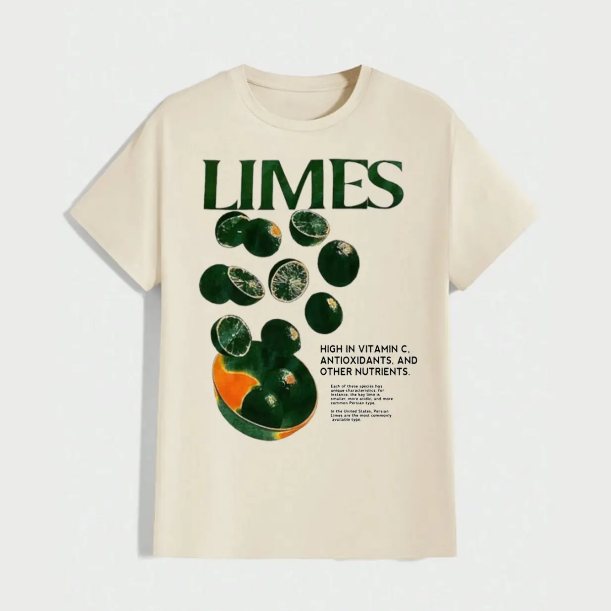 Limes Fruit Tee, Vintage Shirt, Limes T-Shirt, Fruity Sweatshirt, Hoodie