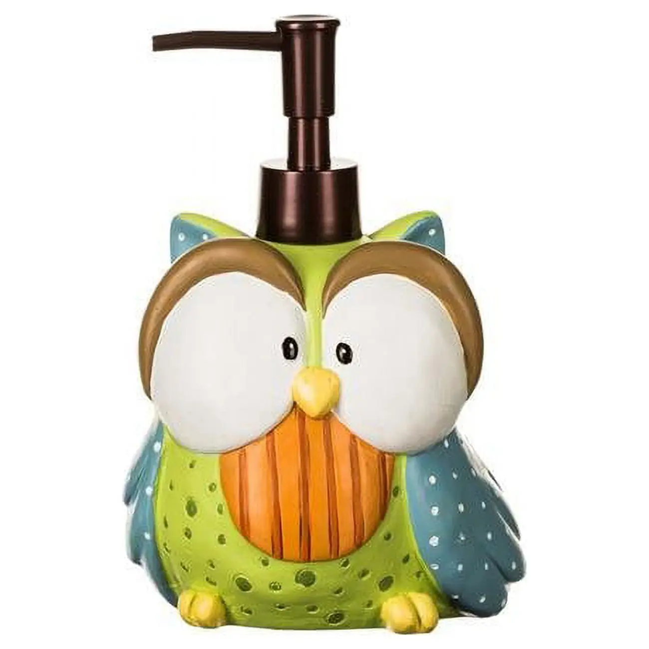 212 MAIN Owl Theme Automatic Pump Dispenser Set - 7x5 in Bathroom Accessory for Lotion, Soap, Multi-Color Automatic Soap Pump, Automatic Soap Dispenser