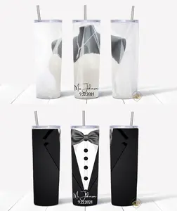 Bride and Groom Wedding Tumblers