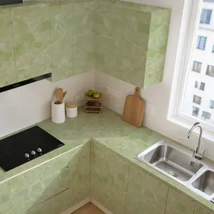 Roll [23.62 * 393.70 in ] strong marble paste, marble smooth wallpaper, bathroom marble countertops renovation bathroom cabinets remodeling self-adhesive film, furniture kitchen wall, countertops, living room bedroom decoration renovation