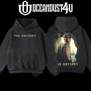 OceanDust4U The Odyssey V2.0 Menswear Apparel - 100% Premium Cotton Oversized Pre-Washed Unisex Hoodie & T-Shirt, American Made Classic Top