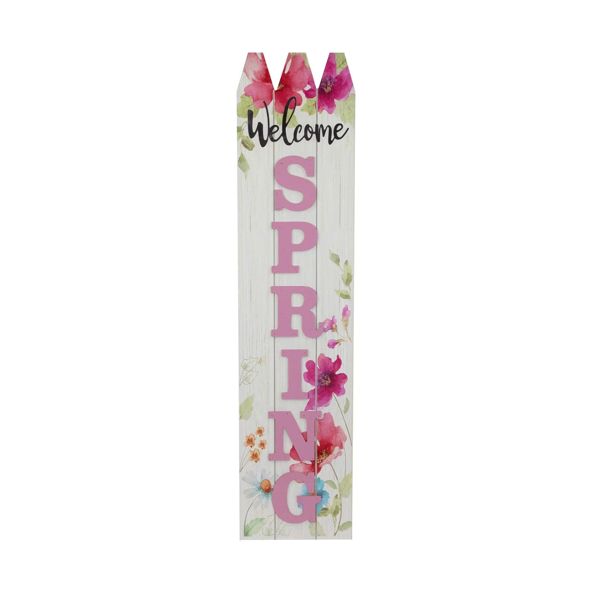 Northlight 40" Spring Floral Porch Board Sign Decoration