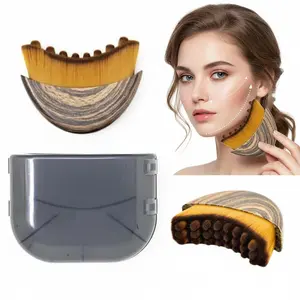 Lymphatic Drainage Massager Lymphatic Contour Face Brush Double Chin Reducer Lymphatic Drainage Brush for Face,Ergonomically Designed to Fit The Skin Precisely and Relieve Fatigue Daily Facial Pack