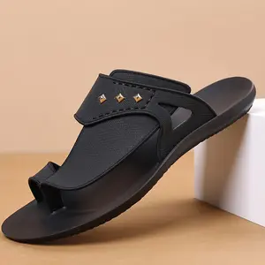 Men’s summer slippers and beach sandals—breathable, soft-soled, non-slip outdoor shoes with a comfortable, stylish design, suitable for everyday casual wear — flip-flops, shoes, boys’ style