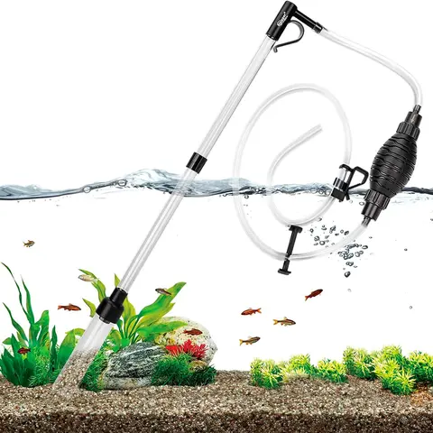 hygger Universal Aquarium Gravel Cleaner Tool - High-Quality PVC, Easy-to-Use Manual 2-Hand Operation, 30L Fast & Safe Drain & Wash, Up/Down Sand Wash, Adjustable Water Flow Dirt Removal Fish Tank Tool