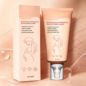 Snail Mucin Stretch Mark Care Cream BellyButter for Pregnancy and Postpartum BodyFirming Moisturizer with Collagen Vitamin EMaternity Skin Essentials