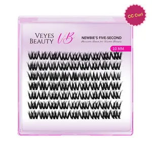 VEYESBEAUTY VB-Muse Single Length Cluster Lash invisibleBand Wispy Lightweight Softness Weightless MakeupEyelash Extensions