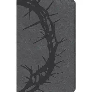 CSB Large Print Personal Size Reference Bible, Charcoal Leathertouch - Imitation Leather