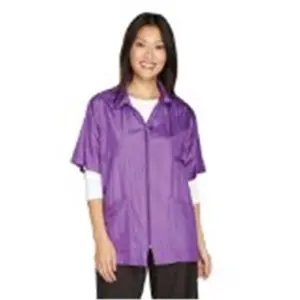 212 MAIN Top Performance TP136 Workwear Grooming Jacket, Large Size, Elbow Length, Nylon Coil Zippered Front, 18-94 Violet Work Safety Outerwear
