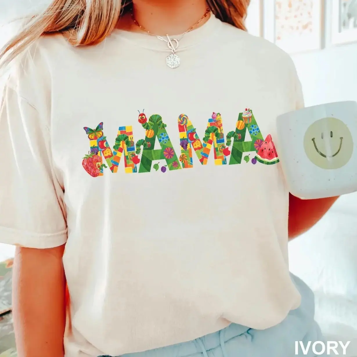 Hungry caterpillar mama shirt, gift for mama, children’s book tshirt, caterpillar shirt, caterpillar mama tshirt, cute mom shirt X