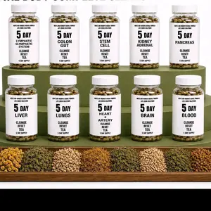 100% NATURAL ORGANIC HERBAL 10 SYSTEM CAPSULES