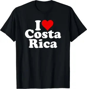 I HEART LOVE COSTA RICA T-Shirt, Size S-3XL