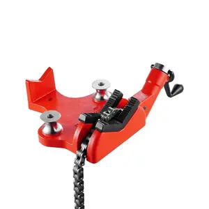 VEVOR Heavy-Duty Pipe Chain Vise, 1/2" - 8" Pipe Capacity, 34.6" Rugged Chain & Cast Iron Base, Industrial-Grade Pipe Clamping for Plumbing, Automotive Repairs, Metalworking