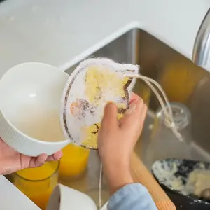 Smile Cat Cartoon Dish Sponges for Washing Dishes 3 Pack Natural Non Scratch Cellulose Sponges for Kitchen and Household Cleaning Absorbent Wood Pulp Sponge