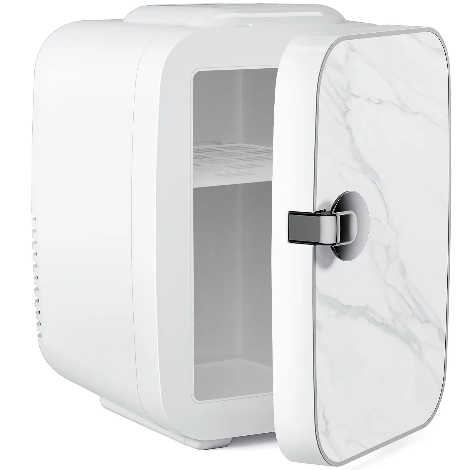 Mini Fridge Portable Small Refrigerator Cooler & Warmer Compact Fridge for SkinCare Food and Drinks Small Fridge for Bedroom Dorm Car with Adjustable