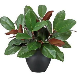 6 Pcs Artificial Leaves Branches 22inch Faux 3D Real Pick Stems Fake Greenery Simulation Leaves Twigs for Indoor Vase Home Wedding Table Decoration
