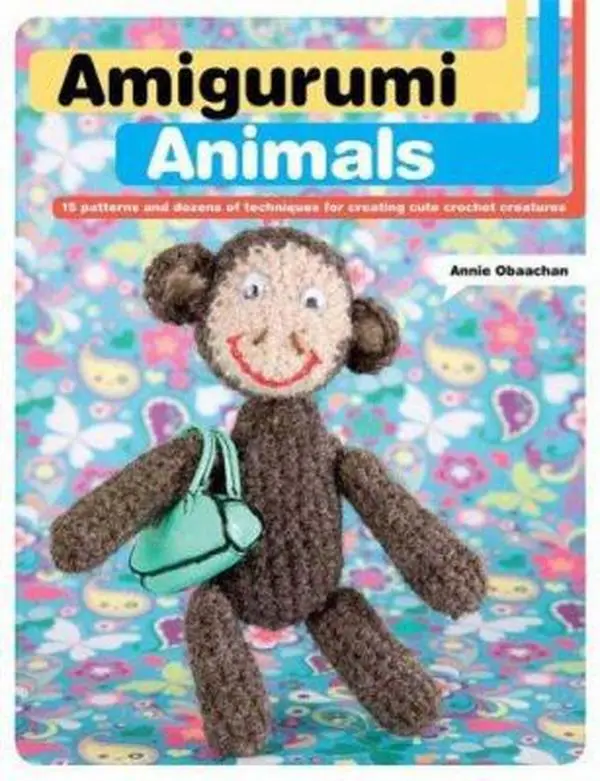 USED Book - Amigurumi Animals: 15 Patterns and Dozens of Techniques for Creating Cute Crochet Creatures by Annie Obaachan (Paperback) - english