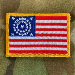34-Star Historical US Flag Patch - Civil War Era (1861-1863)
