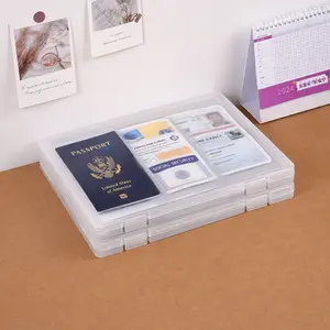 Document storage essential! Holds passports, social security cards and ID cards all in one. Transparent flip cover for clear visibility at a glance, Organiser