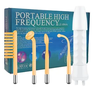 4-in-1 High Frequency Electrode Wand, 1 Set FacialSkincare Electric Massager, Face Hair Massage CombStick,Skin Care Machine, Back To School BirthdayGifts, Gift skincare  tools skin  care  wand