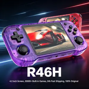 Boyhom R46h Retro Handheld Game Console, 4.2 Inch HD Screen, 20000+ Classic Games, Portable Mini Gaming Device, Global Fast Shipping