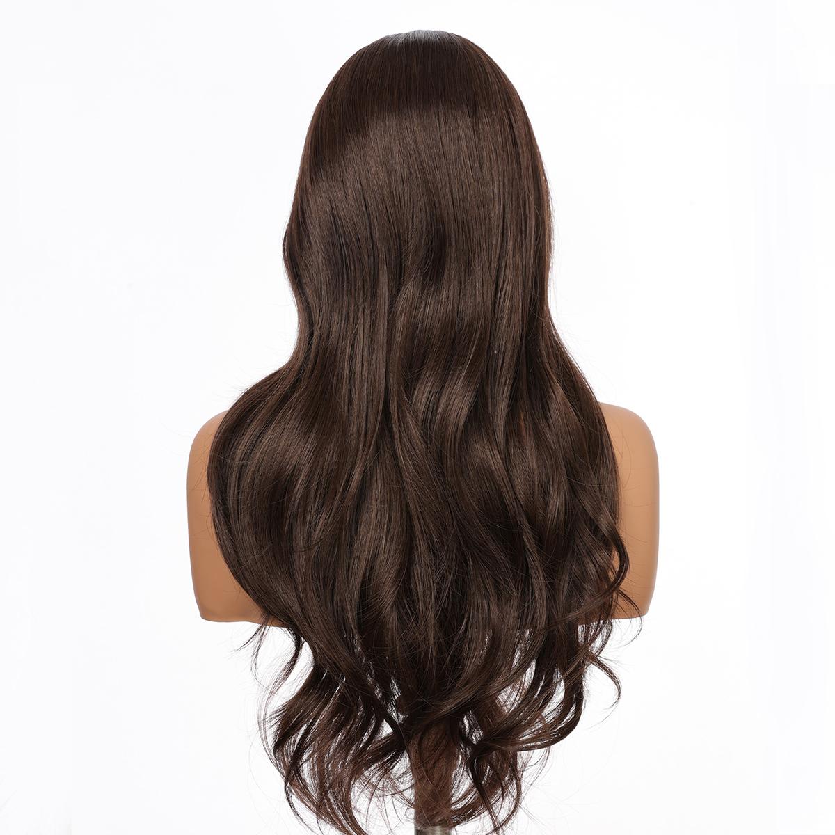 Iris - MaxFull Dimensional Espresso Mocha Wig | Ultimate Brunette Melt Wavy, 20 inches, 13×5 Skin-Melt Transparent Lace Front, Free Part, Built-In Faux Scalp, Natural Looking Wig