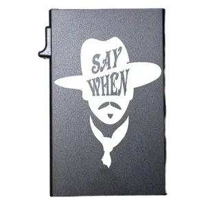 Say When - Custom Engraved Metal Ultra Thin Slim Wallet Minimalist Card Case Men Women RFID Card Holder