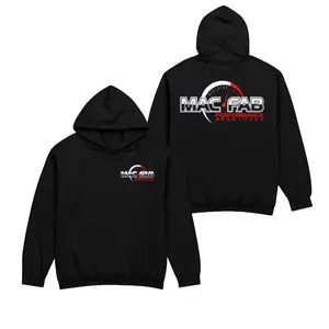 MAC FAB Performance Hoodie | Racing Shop Logo Pullover | Streetwear Mechanic Workwear Sweatshirt for Men & Women, Christmas Shirt