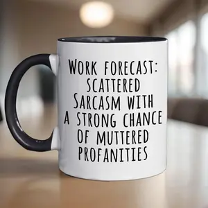 Gift - Funny Sarcastic Work Mug 11oz - Office Humor Coffee Mug, Ceramic Mug Gift For Coworkers, Boss, Friends, Employees Drinkware Reusable