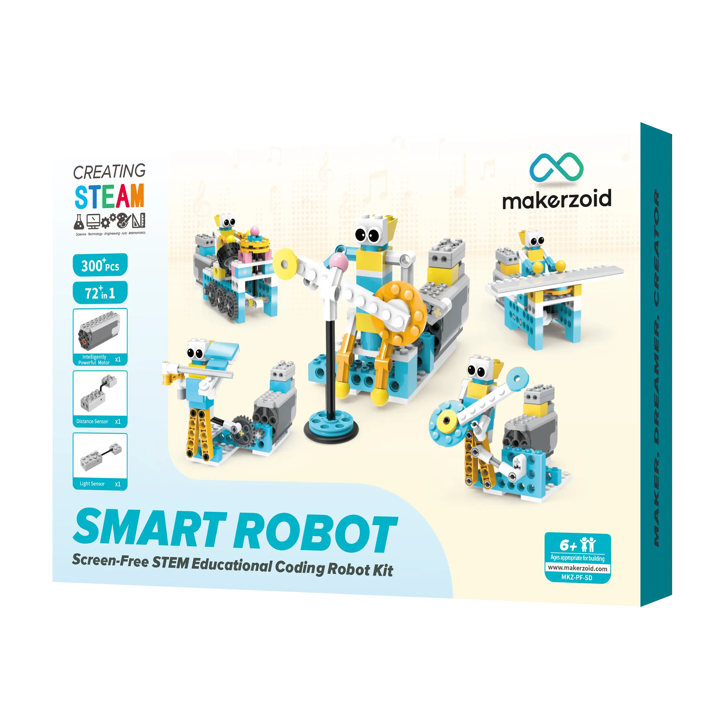 72+ in 1 Makerzoid Smart Robot christmas Electronic Toys Multifunction