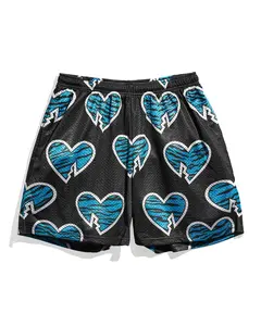 Chalk Line | HBK Dudes With Attitudes IYH 3 1995 Entrance Shorts – WWE Wrestling Mesh Shorts for Men | Shawn Michaels Retro Gym & Streetwear Athletic Shorts