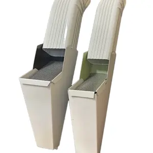 Gutter downspout leaf catcher debris cleanout
