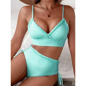 Women's Two-Piece Bikini Swimsuit Set, Swimsuit Style Bikini, Fashionable & Sexy Design, Slimming Fit, Perfect for Spa & Swimming Pool Use