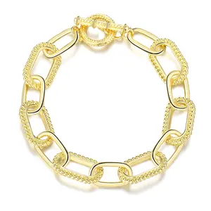 Mytys Luxury Link Bracelet Circles Chain Wire Bangle Dainty Trendy Jewellery Accessories Beauty Gift For Women Girl