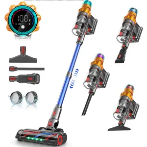 S8 Cordless Vacuum Cleaners for Home, 8-in-1/600W/48Kpa Powerful Suction, Up to 65 Minutes, Self-Standing Cordless Stick Vacuum Cleaner, Lightweight Anti-Tangle Rechargeable Vacuum for Floor/Carpet/Pet Hair/Car