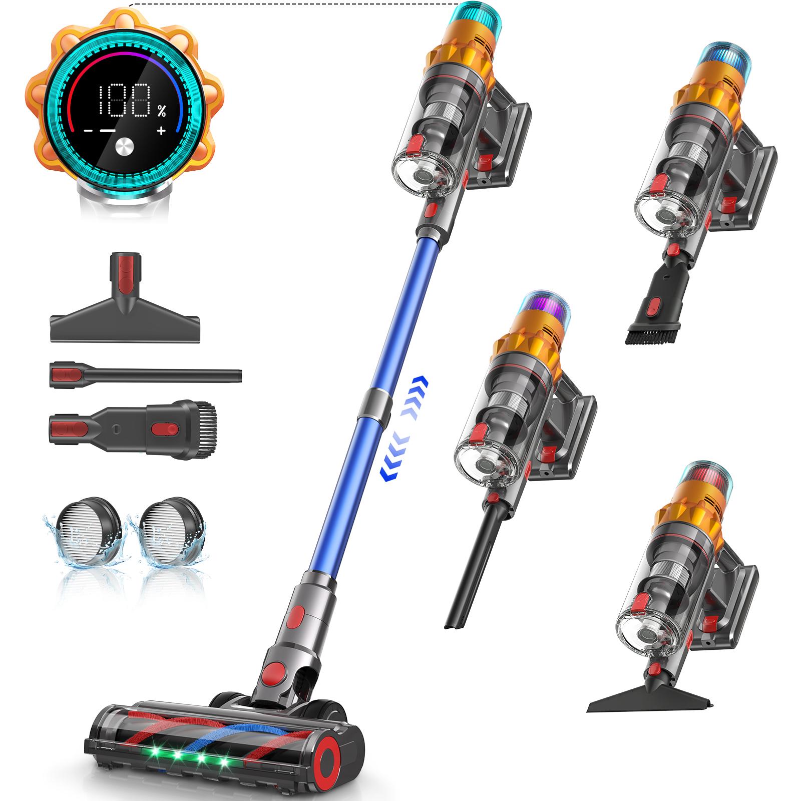 BELIFE S8 Cordless Vacuum Cleaners for Home, 8-in-1/48Kpa Powerful Suction, Up to 65 Minutes, Self-Standing Cordless Stick Vacuum Cleaner, Lightweight Anti-Tangle Rechargeable Vacuum for Floor/Carpet/Pet Hair/Car