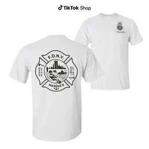 FDNY Marine 9 T-Shirt, Vintage Streetwear Tee Honoring New York Firefighters, Patriotic Rescue Boat Graphic Shirt For Men And Women, Tribute Gift For Firefighter Families And Supporters