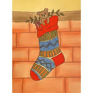 Add-On Art Project -  Winter Mantle L2 (ages 8+) Dot Guides Roll for Step-by-Step Learning & Motor Skills Enhancement