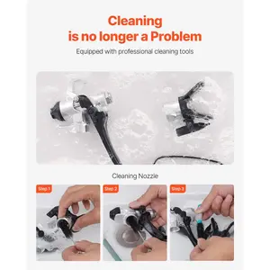 VEVOR Stand Airless Paint Sprayer, 3000PSI 750W Efficient Electric Airless Sprayer, for Home Interior and Exterior Furniture and Fences, Handheld Paint Sprayers, Fine and Even Painting Effect