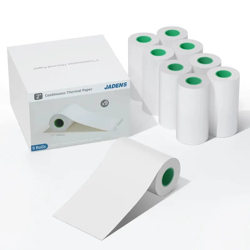 9 Roll White Sticker Paper