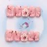 Nailssbysheccid, 10pcs press-on nails, Nails Press Ons, Press On Sets, square shape, 100% handmade, Y2K, French style, 3D, suitable for family dinners, dates, a gift for girls, Comes with jelly glue, crystal sticks and twisting rods