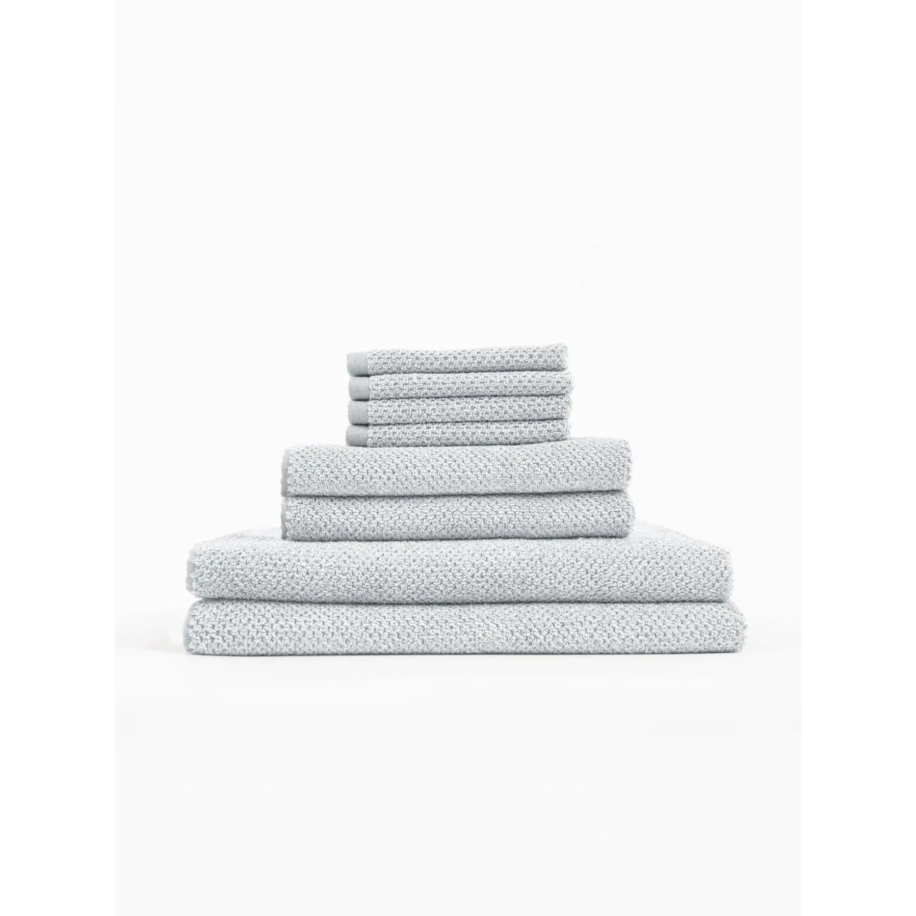Cozy Earth Nantucket Bath Towel Set | Bamboo Viscose & Cotton Towels with Rice Weave Texture