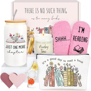 PRADNEL Book Lover Gifts for Women, Presents for Teachers and Best Friends,Graduation Gift Set, Anniversary, Birthday for Mom, Wife, Girlfriend, Teacher, Sister, Boss, Colleague, Friend, Classmate, Roommate,, Teacher Appreciation Gifts