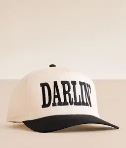 Darlin' Baseball Hat - Personalized Embroidery Thread Color Available - Customizable Hat Color Options - Made to Order with Meticulous Attention to Detail